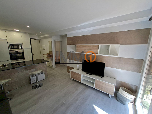 En venda pis totalment moblat i equipat de 2 habitacions amb pàrquing